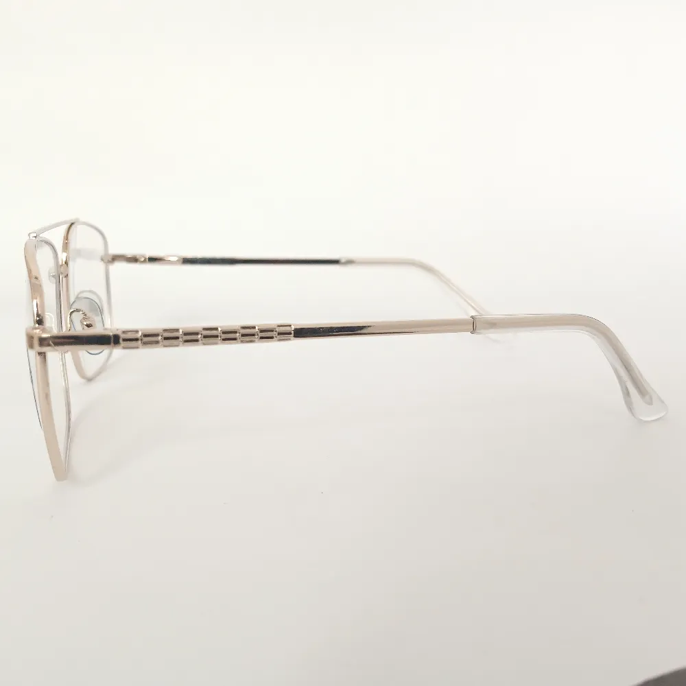 Men Women Navigator Metal Gold Medium Eyeglasses Efasmum1 004 by Eye9 Optics