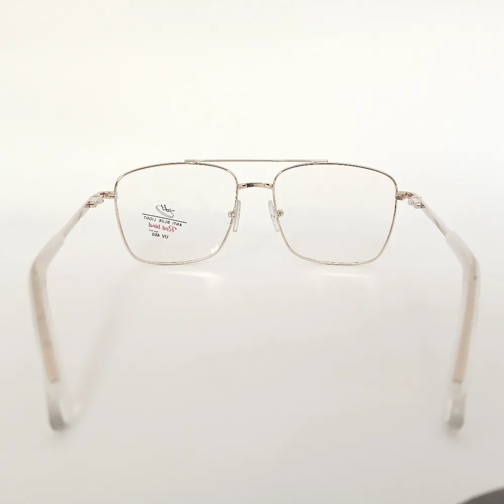 Men Women Navigator Metal Gold Medium Eyeglasses Efasmum1 005 by Eye9 Optics