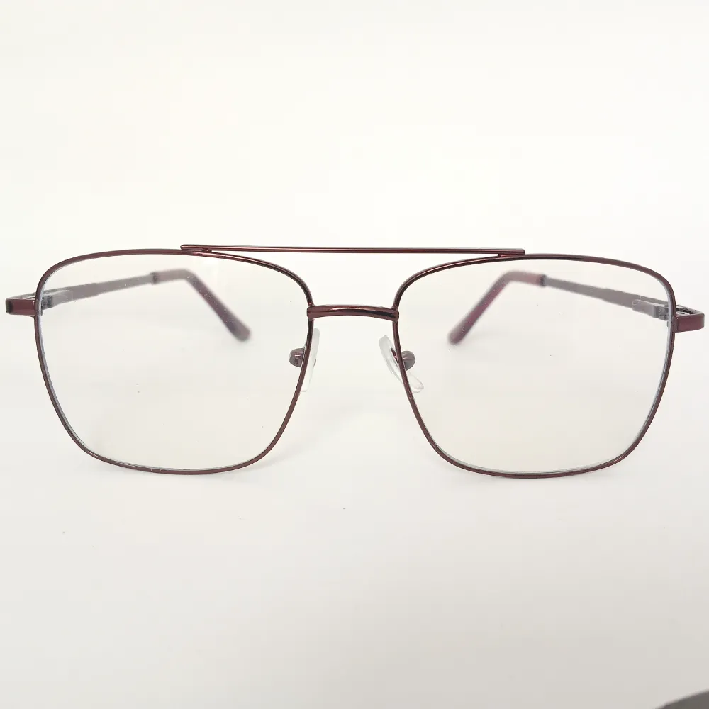 Men Women Navigator Metal Maroon Medium Eyeglasses Efasmum1 001 by Eye9 Optics
