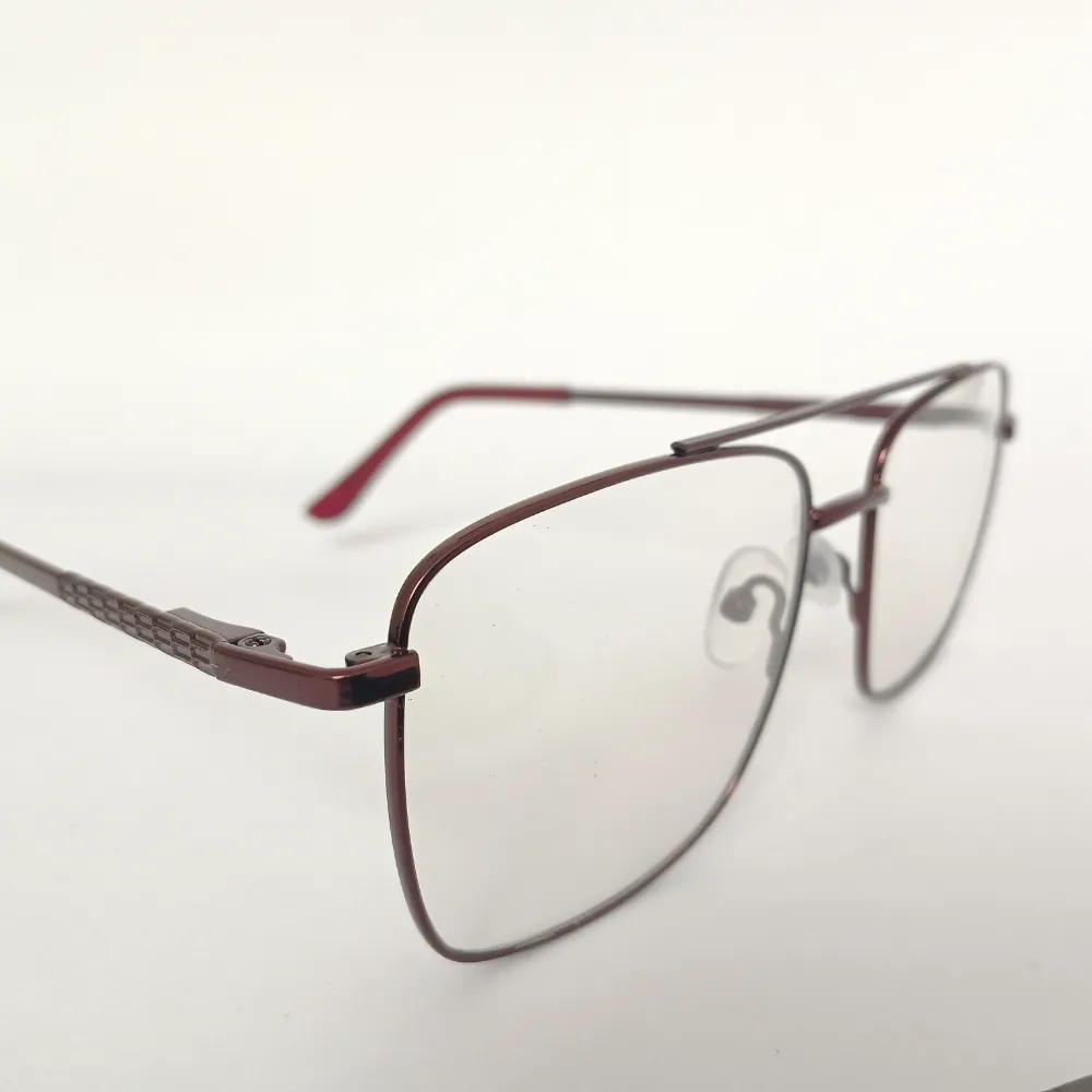Men Women Navigator Metal Maroon Medium Eyeglasses Efasmum1 003 by Eye9 Optics