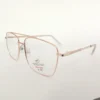 Men Women Navigator Metal Rosegold Medium Eyeglasses Efasmum1 002 by Eye9 Optics