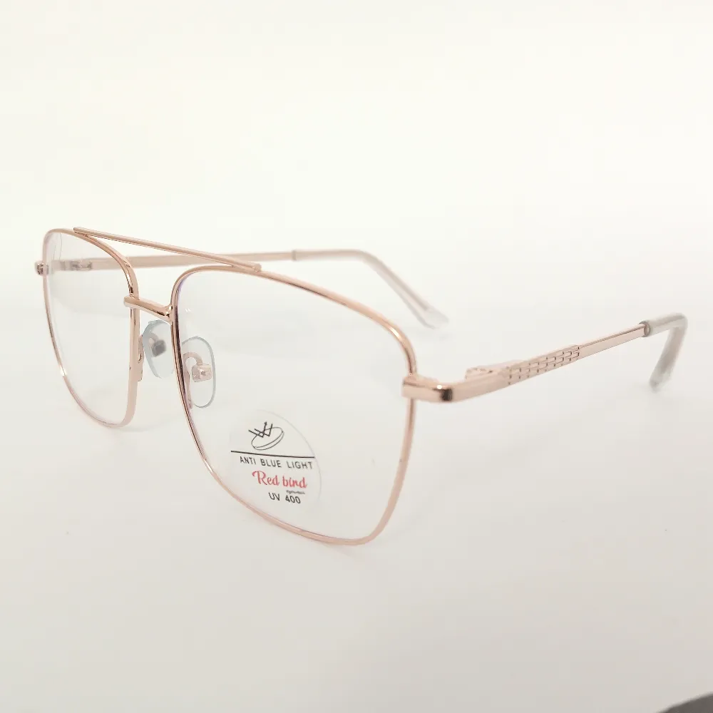 Men Women Navigator Metal Rosegold Medium Eyeglasses Efasmum1 002 by Eye9 Optics