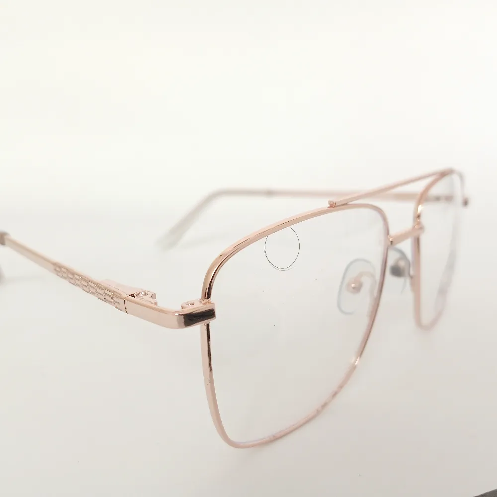 Men Women Navigator Metal Rosegold Medium Eyeglasses Efasmum1 003 by Eye9 Optics