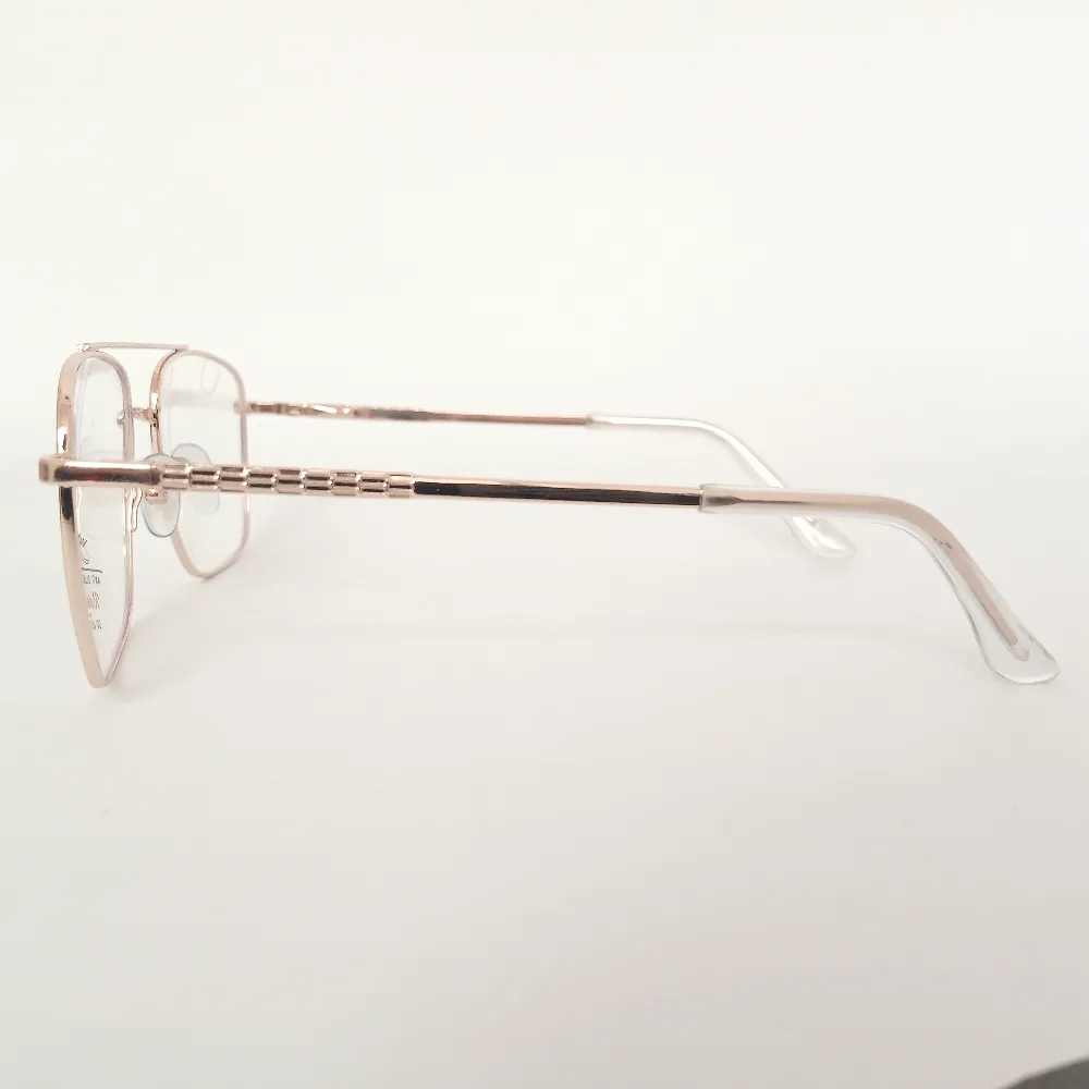Men Women Navigator Metal Rosegold Medium Eyeglasses Efasmum1 004 by Eye9 Optics