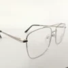 Men Women Navigator Metal Silver Medium Eyeglasses Efasmum1 003 by Eye9 Optics