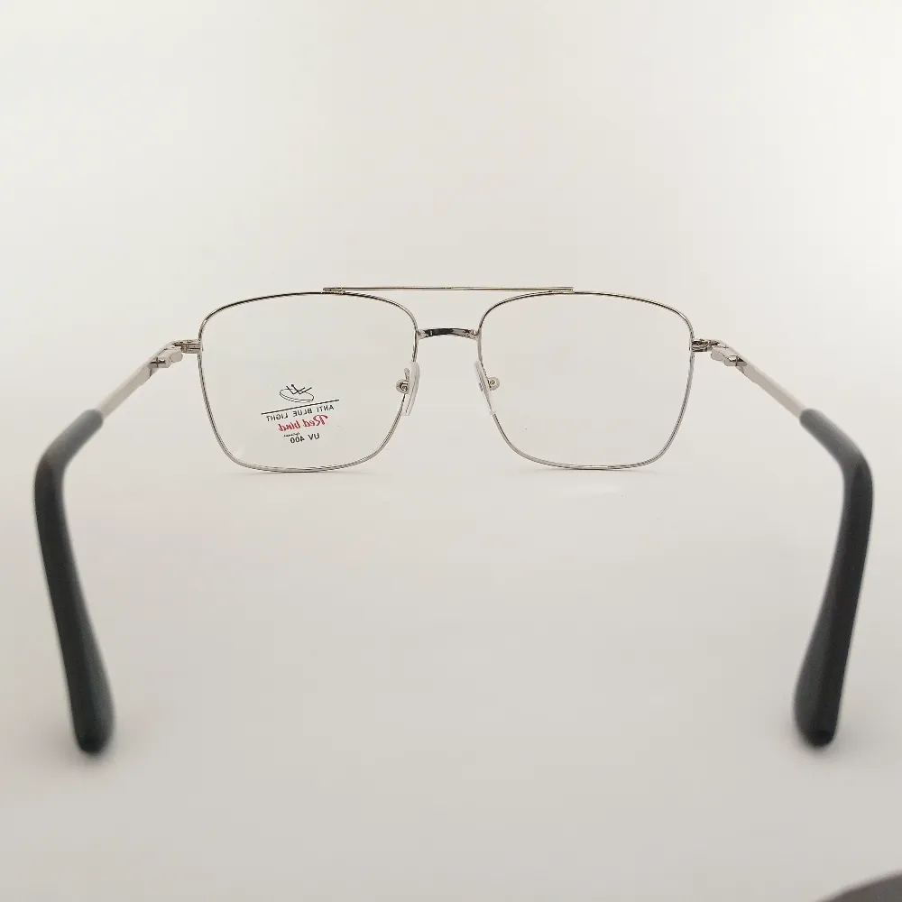Men Women Navigator Metal Silver Medium Eyeglasses Efasmum1 005 by Eye9 Optics