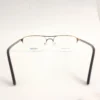 Men Women Rectangle Metal Acetate Halfrim Goldbrown Medium Eyeglasses Ehsmpum1 05 by Eye9 Optics