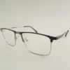 Men Women Rectangle Metal Blacksilver Large Eyeglasses Efsmul3 02 by Eye9 Optics