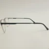 Men Women Rectangle Metal Blacksilver Large Eyeglasses Efsmul3 04 by Eye9 Optics
