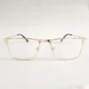 Men Women Rectangle Metal Gold Large Eyeglasses Efsmul3 01 by Eye9 Optics