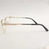 Men Women Rectangle Metal Gold Large Eyeglasses Efsmul3 04 by Eye9 Optics
