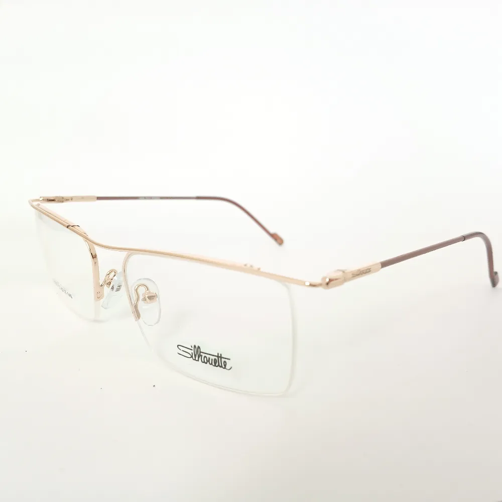 Men Women Rectangle Metal Gold Large Eyeglasses Ehsmul3 002 by Eye9 Optics