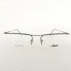 Men Women Rectangle Metal Grey Large Eyeglasses Ehsmul3 001 by Eye9 Optics