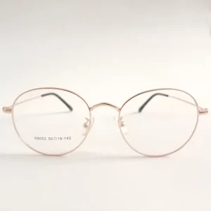 Men Women Round Metal Gold Medium Eyeglasses Efomum1 001 by Eye9 Optics