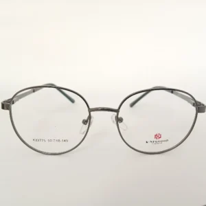 Men Women Round Metal Grey Medium Eyeglasses Efomum9 001 by Eye9 Optics