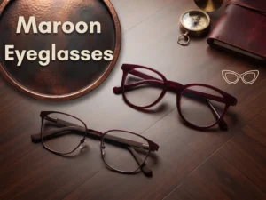 Maroon Glasses
